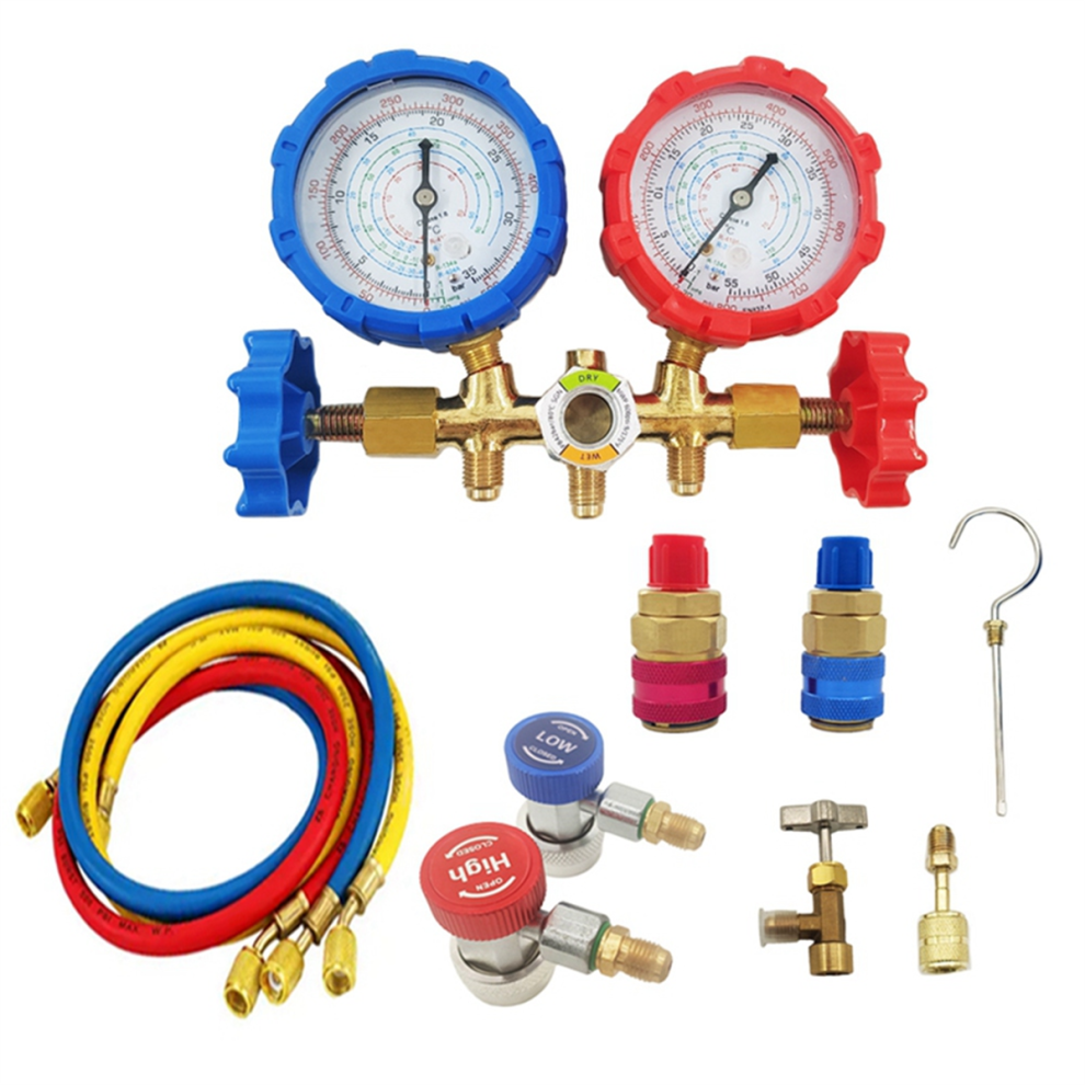 Refrigerant Manifold Gauge Set Air Conditioning Tool For R410a R32 R134a Condition Refrigeration 4853504612820