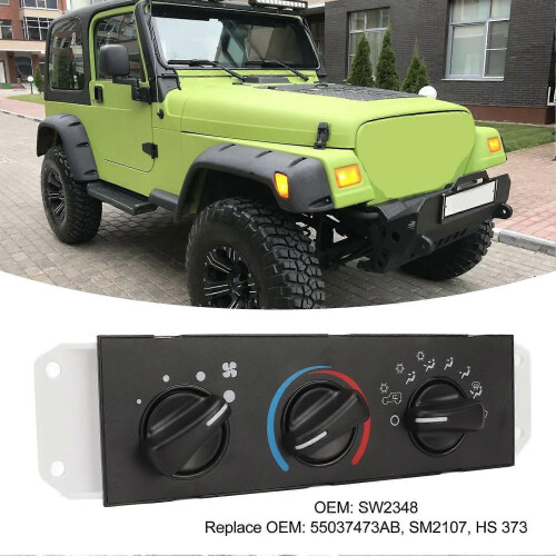 AC Heater Control Panel SW2348 with Blower Motor Switch Air Conditioning Control Module for Wrangler 2