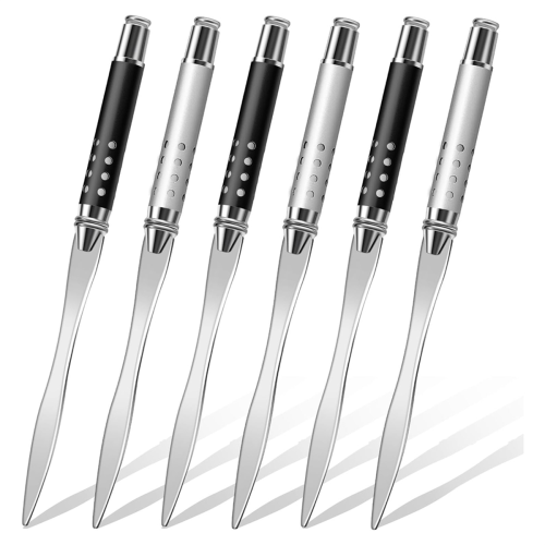 6 Pcs Letter Opener Metal 6.3 Inch Envelope Cutting Knife