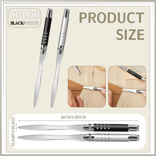 6 Pcs Letter Opener Metal 6.3 Inch Envelope Cutting Knife 1
