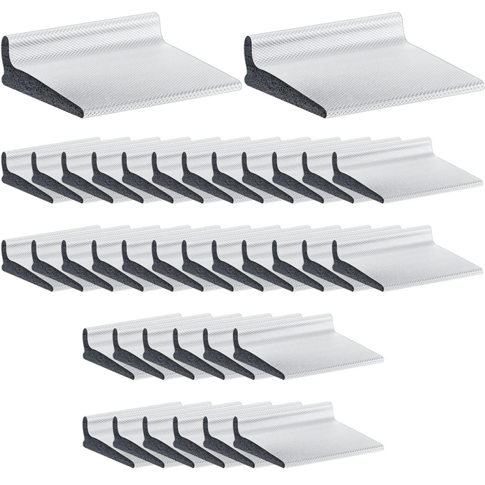 50 Pieces Door Corner Seal, Self Adhesive Frame Seals For Noise Isolation And Weather Protection (White) 4853504609509