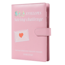100 Envelopes A5 Money Saving Budget Binder with Cash -Challenge Book to Save 5,050 Valentine'S Day Pink