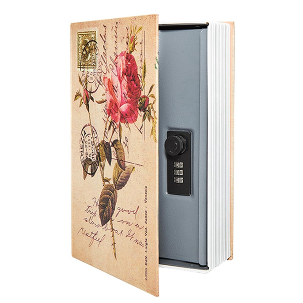 Decorative Book Safe Box With Password Lock, Vintage Faux Hidden For Decoration, Secret Diversion Book,B 4853504615210