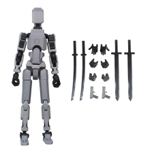 Multi Jointed Movable Robot 3D Printed Mannequin Toyslucky PVC Model Full Body Activity -D