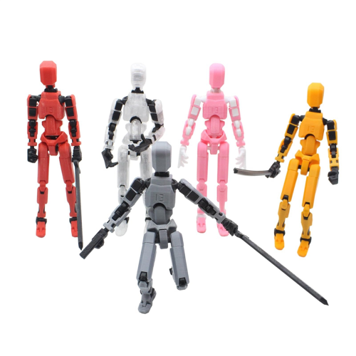 Multi Jointed Movable Robot 3D Printed Mannequin Toyslucky PVC Model Full Body Activity -D 1