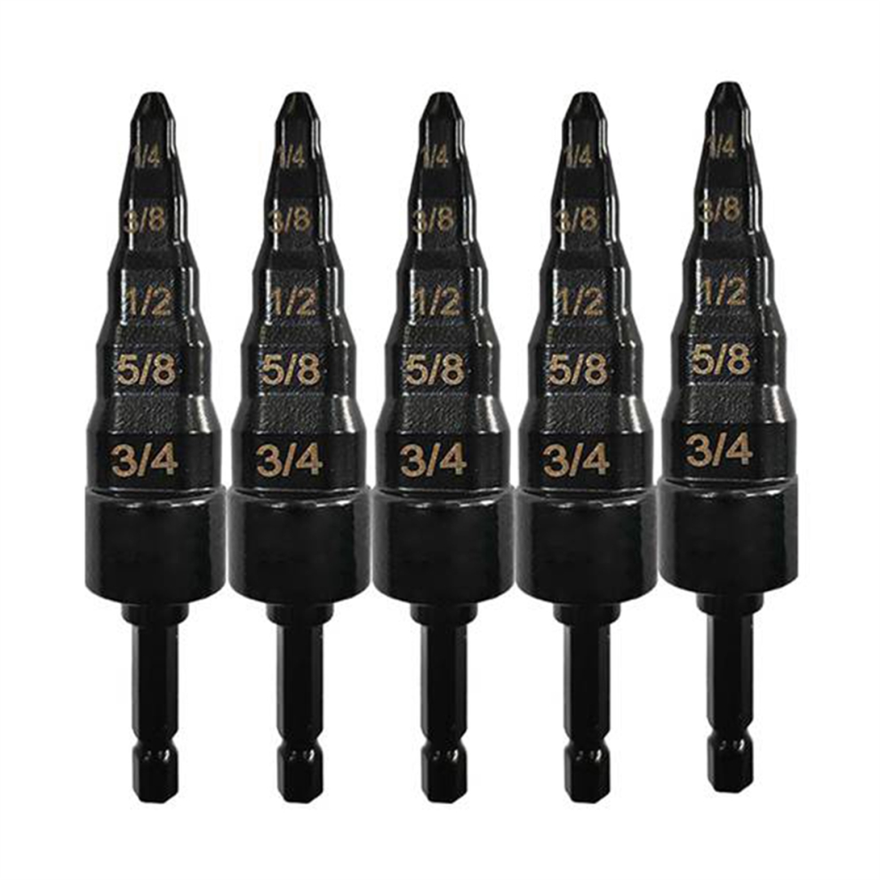 5Pcs Air Conditioner Copper Pipe Expander Swaging Drill Bit Swage Tube Soft Tubing Tools Hvac Repair-B 4853504617559