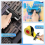 3 Pcs Rubber Roller Stamping Gluing Tool for Printmaking, Application,3.75 Inches Width Size 5