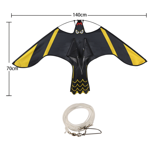 Bird Repeller Kite Simulation Eagle Flash Reflective Wind Pigeon for Backyard Lawn Farm Garden,1.4m 2