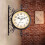 Living And Home Classic European Retro Double-Sided Wall Clock 28*37CM 2