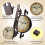 Living And Home Classic European Retro Double-Sided Wall Clock 28*37CM 4