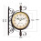 Living And Home Classic European Retro Double-Sided Wall Clock 28*37CM 6