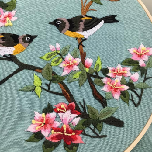 3 Sets DIY Embroidery Kit for Beginners Adults, Includes Holiday Cat, Hoop, Color Threads, Tools 2