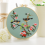 3 Sets DIY Embroidery Kit for Beginners Adults, Includes Holiday Cat, Hoop, Color Threads, Tools 5