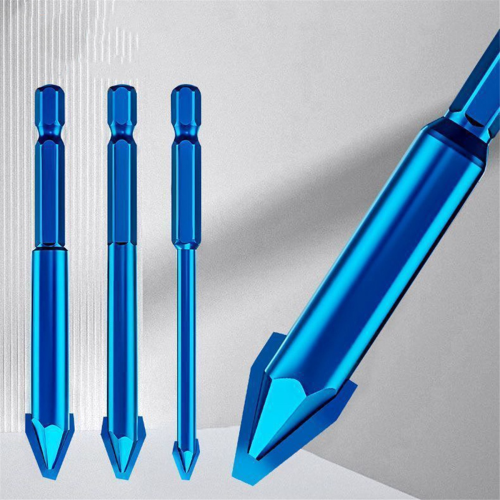 4Pcs Hex Shank High Hardness Eccentric Drill Precision Glass Tile Ceramic Punching Rock Slab Triangle Bit 6-12mm 2