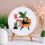 5 Sets Embroidery Kit for Beginners Adults , Hand Includes Leisure Cat, Hoop, Color Threads, Tools 1