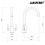 JASSFERRY Swan Neck Kitchen Mixer Tap Two Levers Quarter Turn Handle 2