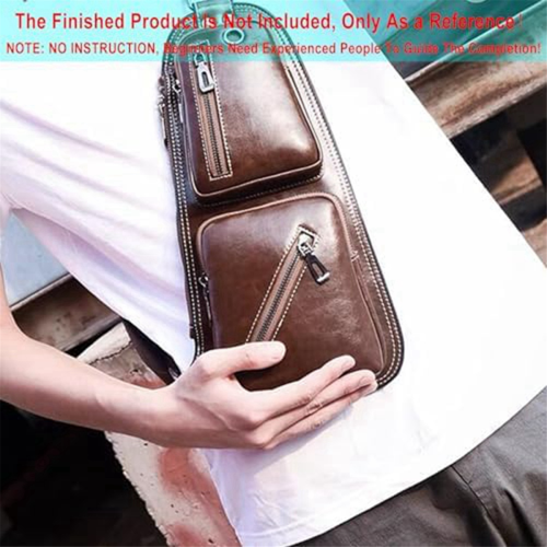 Sling Bag Acrylic Template,Leather Pattern Leather Templates for Crossbody Backpack Chest (-534) 2