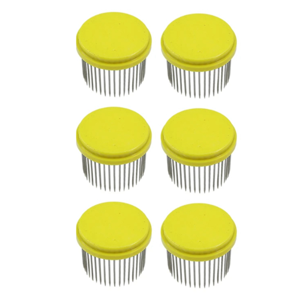 Jehiatek 6Pcs Beekeeping Tool Stainless Steel Needle Queen Bee Cage Isolation Box Beehive Rearing Cover Catcher Beekeepers