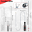 4 Pack Telescoping Magnet Pick-Up Tool Set, Extendable Magnetic Pickup 1-15 LB & 23inch Bendable Spring 2