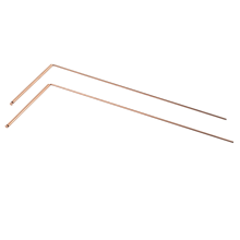 2pcs Pure Copper Metal Detector Rod Water Witching Portable Dragon Seeking Detachable Tool Dowsing