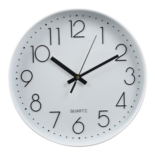 Living And Home 12 Inch Non-Ticking Wall Clock 2