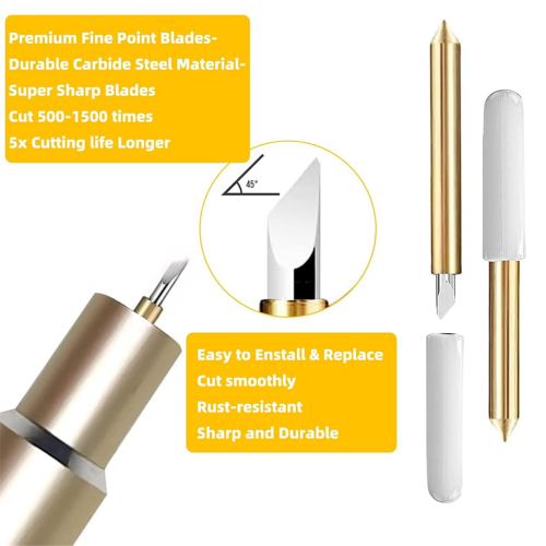 50 Pcs Premium Fine Point Blades for 3/Maker/Explore 3/Explore Air 2/Air/One/Venture,Replacement Blade 1