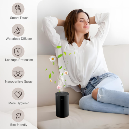 Waterless Diffusers Essential Oils for Home, Essential Oil Nebulizer Aroma Diffuser 2