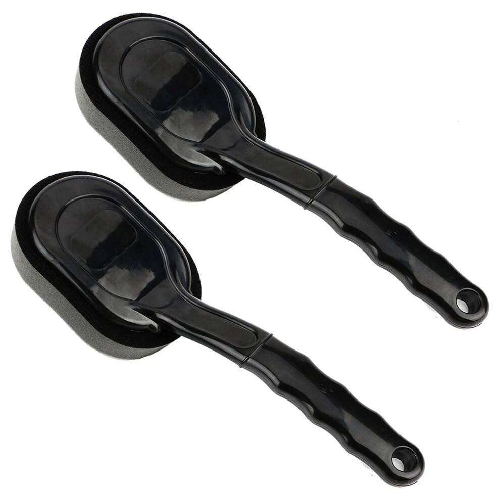 Tire Shine Applicator, Dressing Applicator Pad, Curved Detail With Handle 4853504624366