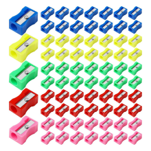 144 Coloured Plastic Pencil Sharpener Mini Handheld Bulk Sharpeners Pocket Sized