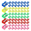 144 Coloured Plastic Pencil Sharpener Mini Handheld Bulk Sharpeners Pocket Sized 1