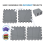 Blocking Mats for Knitting & Crochet Project, Boards with Grids Needlepoint or Crochet,Knitting Grey 2