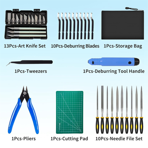 38Pcs 3D Printing Accessories Include Deburring Tool, Art Knife Set, Cutting Pad,Suitable for Print Removing,Cleaning 1