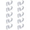 10 Shaped Table Edge Hook Student Desk Side Hanging Bag Removable Office Handbag Holders Hooks White 8