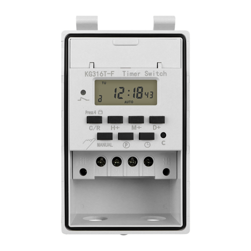 Automatic Digital Timer Switch Relay Programmable Controllor with Outdoor Waterproof Box 220V