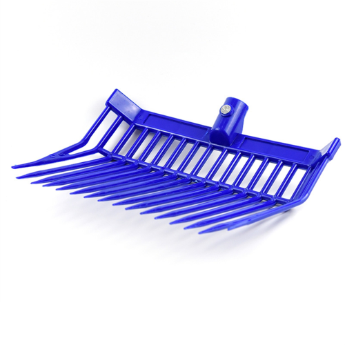 Manure Fork Replacement Head, Pitchfork Horse Rake, for Picking Up Manure, Stable Waste Removal,Blue 2pcs 2