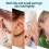 Earring Back 18k Gold Plated Safety for Replacement Ear Studs,Non-Irritating,Suitable Sensitive Ears,A 4