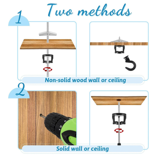 Ceiling Hook Lighting Orchid for Hanging Plants Swivel Installation Cavity Wall Fixing 2