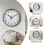 Living And Home 12 Inch Non-Ticking Wall Clock, Black 3