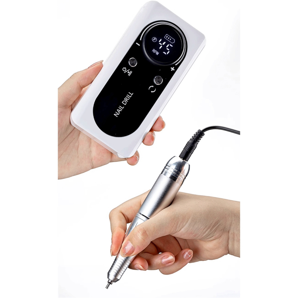 Jehiatek 45000Rpm Electric Portable Nail Drill Machine Rechargeable Low Noise Sander File For Manicure Salon Tool