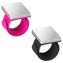 2 PCS Magnetic Pin Cushion Wrist, Sewing Pincushion, Holder Wristband for Sewing,Black+Pink
