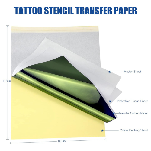 Tattoo Stencil Paper 40 Sheets Transfer Thermal A4 Size for Tattooing Printer 1