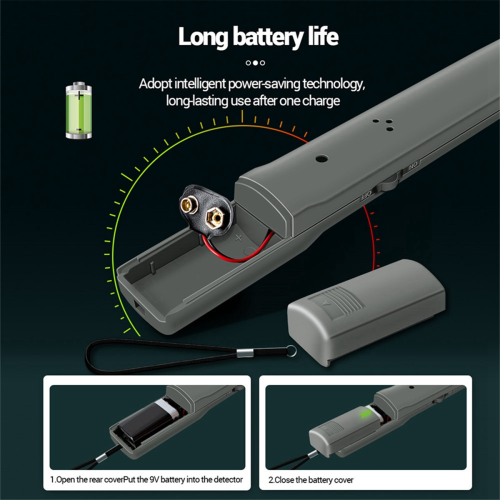 Metal Detector DM3004A Handheld Alarm High Sensitivity Scanner Security Checker Pinpointer Search Coil 1
