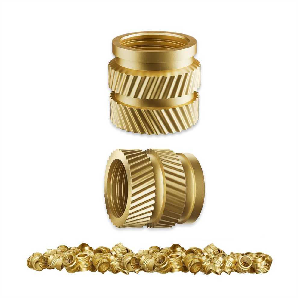 Heat-Set Threaded Inserts, Heat Set Insert For 3D Printing Components And Plastic Parts - Knurled Nuts (100 Pieces) 4853504639490