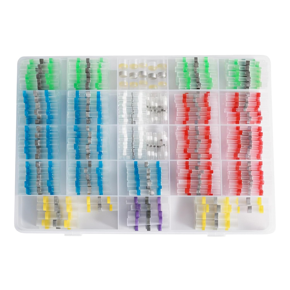 400Pcs Solder Connectors With Heat Shrink Waterproof Electrical Docking Joints For Sealing Wire Connections Terminal 4853504639483