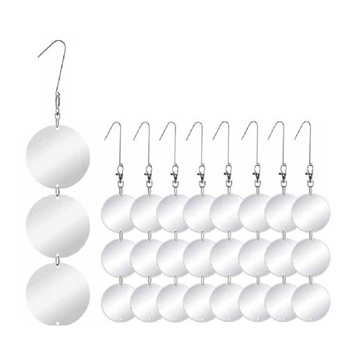 Upgraded Mirror Reflective Bird Repellent Scare Discs Set Highly Double-Sided Reflectors 1