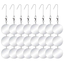 Upgraded Mirror Reflective Bird Repellent Scare Discs Set Highly Double-Sided Reflectors