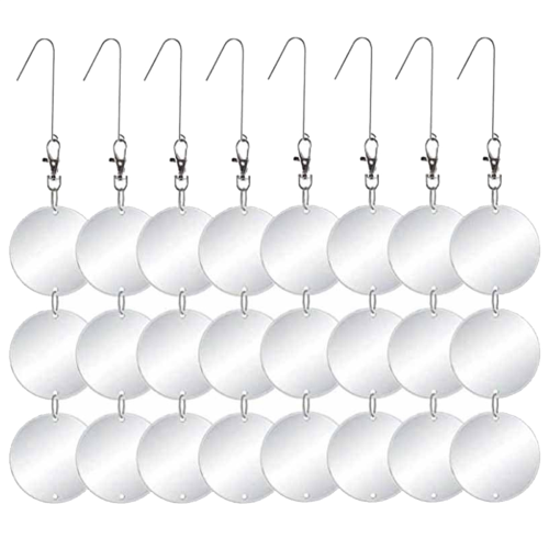 Upgraded Mirror Reflective Bird Repellent Scare Discs Set Highly Double-Sided Reflectors