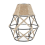 Retro Rope Chandelier Cord, Table Lamp Accessories with Cord Switch Plug (Without Bulb) EU 3