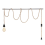 Retro Rope Chandelier Cord, Table Lamp Accessories with Cord Switch Plug (Without Bulb) EU 6
