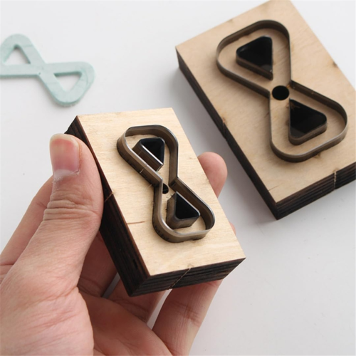 2pc Leather Cutting Die Set,Leather Dies for Shapes,Bow Shape Backpack Strap Mold DIY Craft Projects 2